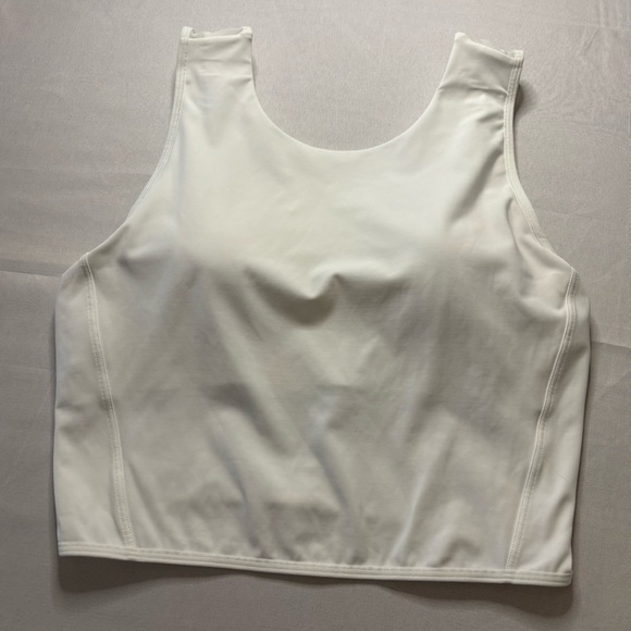 Lululemon Femme Force Crop Tank | White | Size 6 - Picture 7 of 10